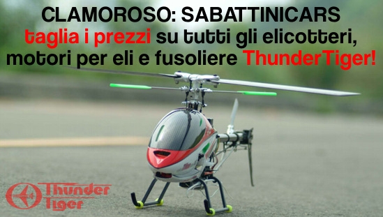 SabattiniCars taglia i prezzi degli elicotteri telecomandati