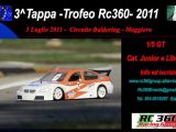 3a tappa Trofeo Rc360 per automodelli Touring in scala 1/5