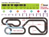 Kyosho Dslot43: Pista realizzata con tre set Circuit96