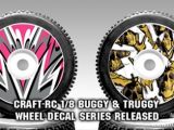Craft RC - Adesivi per ruote di Buggy e Truggy in scala 1:8