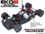 Exotek EKO18 - Kit di conversione Robitronic Scalpel 1/18 