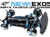 Exotek EX05 LiPo - Telaio in carbonio per Tamiya TA05 V2