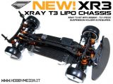 Telaio LiPo per Xray T3 Touring Car - Exotek XR3 Chassis