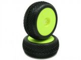 Gomme per per buggy e truggy RC - Pneumatici AKA su cerchi gialli completi di inserti in spugna