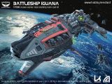 Kallamity - Battle Ship Iguana Cruiser Carrier Class 1/1500  kit di montaggio in resina