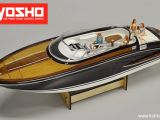 Kyosho EP Wooden Boat Y108 - Motoscafo RC in legno