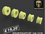 Pulegge trasmissione in KEVLAR per Motonica P81 e P8F