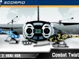Scorpio: Micro elicotteri Combat Twister Nine Eagles 2,4 Ghz per combattimento aereo a raggi infrarossi