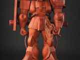 Zaku di legno - Gundam - Modellismo robotico Giapponese